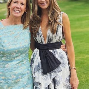 Marchesa v neck Cocktail Dress